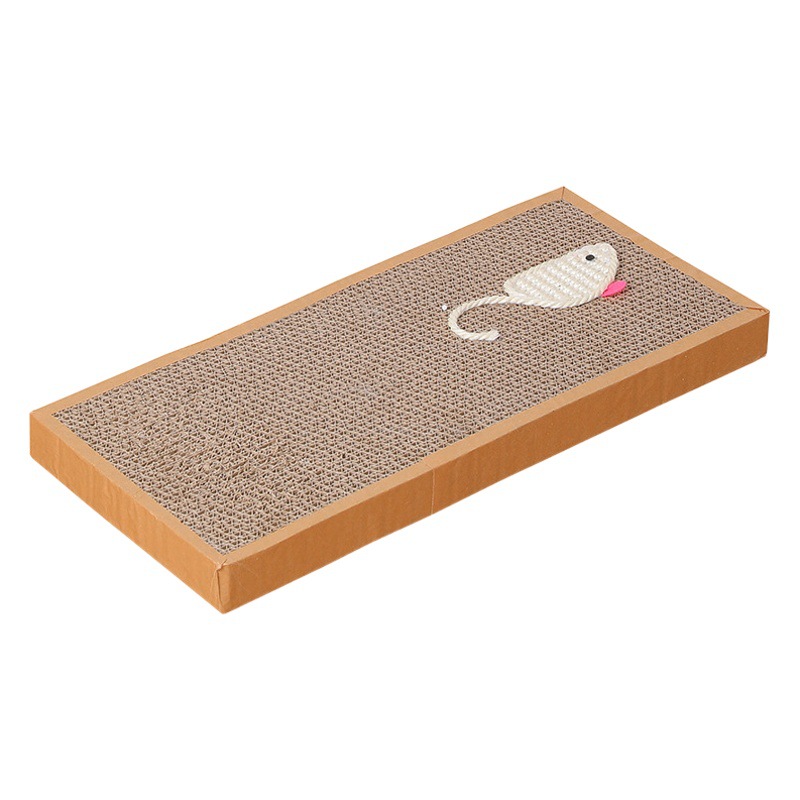 Tablero de agarre de gato al por mayor Tableta de sisal Cebo de ratón Papel corrugado Garra de pulido de gato Almohadilla de agarre de gato Juguete de gato divertido