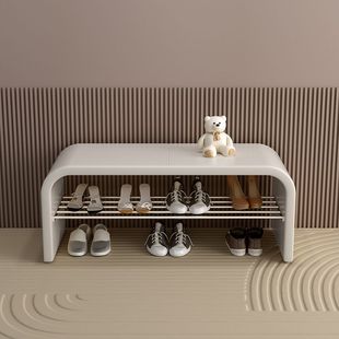 Home Shoe-Changing Bench at the Entrance, Accessible Luxury and High-End Feel, Can Sit at the Entrance, Can Be Stored, Shoe Bench, Shoe Rack, Integrated Shoe Cabinet