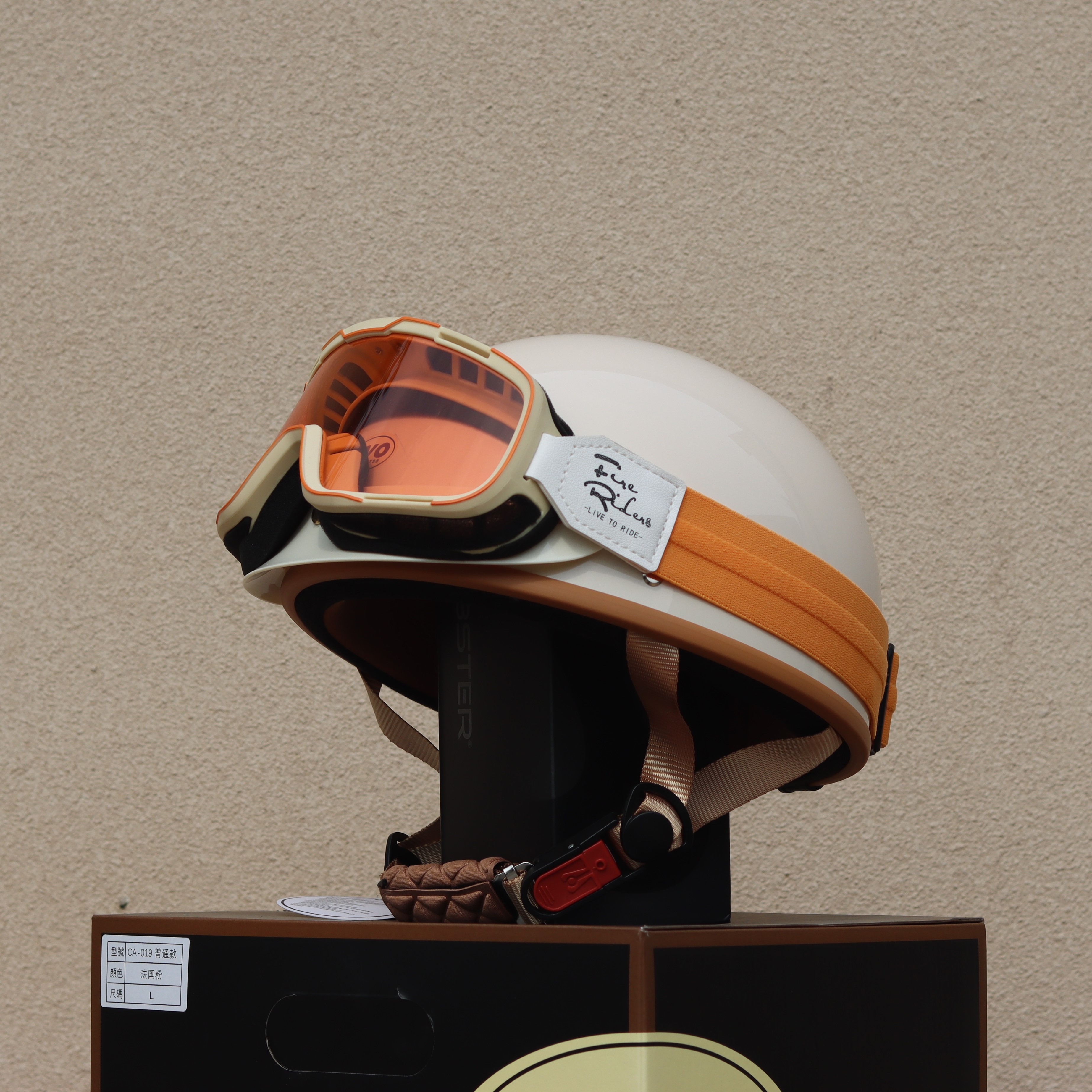 Taiwan Retro Half Helmet Motorcycle Electric Lightweight 3C Summer