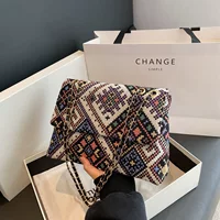 Плечевая сумка one-shoulder, тканевая сумка подмышечная, летняя модная компактная 13,5×4,5×9,5 см