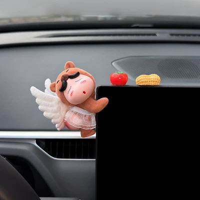 Car Dashboard Screen Christmas – Car ornaments - brown-angel-shin-chan-good-persimmon-peanuts