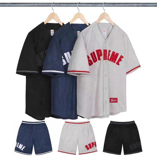 �߰汾Sup�ٸɾW���\�����e����ULTRASUEDE MESH BASEBALL JERSEY