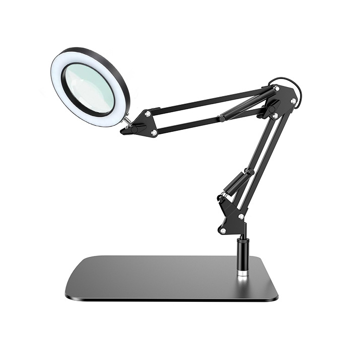 Soldadura transfronteriza mantenimiento lupa lámpara de escritorio de reparación de uñas de cejas protectoras de ojos lámpara de trabajo protectoras de ojos LED luz de lectura