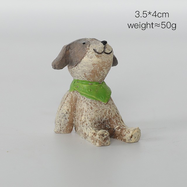 456-11 강아지 녹색 스카프