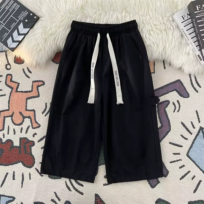 Летние шорты мужские повседневные свободные укороченные брюки