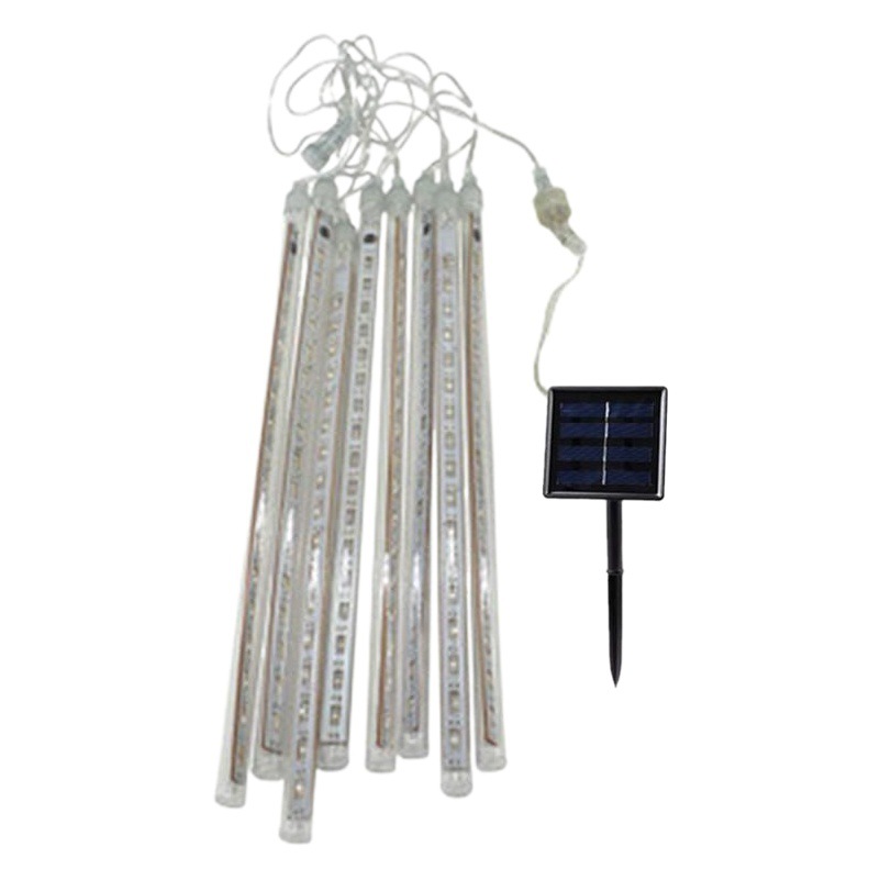 Ingeniería Lluvia de meteoritos Lámpara de barra de hielo Lámpara de estrella con luz de cadena Lámpara solar Lámpara de carretera decorativa de línea de cono de hielo de jardín