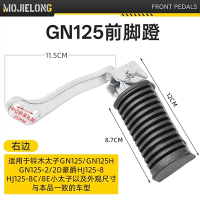 footrest assembly -2/2D footrest: Motorcycle pedals