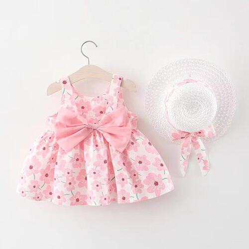 Girls Summer 3 Cute Princess Dress for Baby Girls Korean Version Pure Cotton 1-2-4 Years Old Summer Outfit Trendy Dress Dropshipping