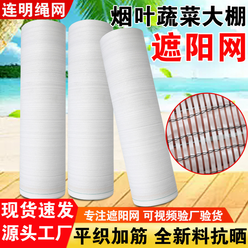 白色平织抗老化全新料农业专用柑橘苗木降温遮阴防紫外线遮阳网