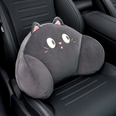 waist pillow pillow cartoon cute Headrest - curious-meow-waistrest-1