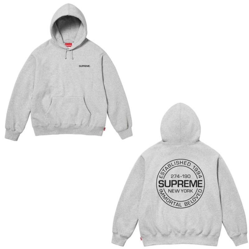 E565 Supreme Immortal Hooded Sweatshirt 灰色