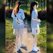 运动套装女夏季学生韩版可盐可甜网红炸街时尚休闲两件套短袖夏天