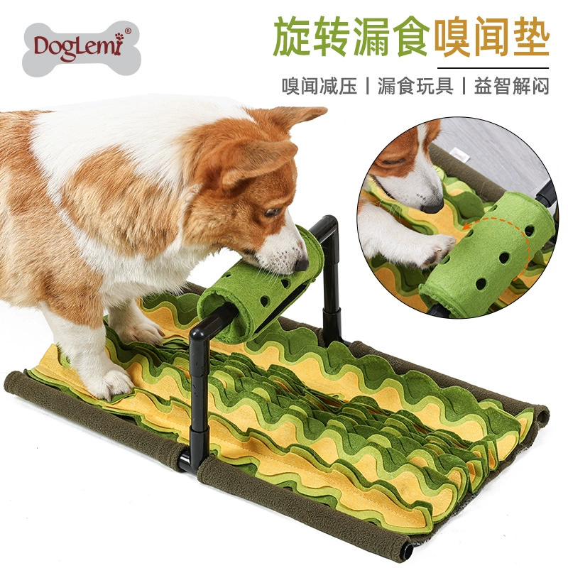 Amazon Pet Игрушка Собака Запах Pad Вращающаяся утечка Еда Образовательная головоломка Игрушка для собак Зоотовары оптом