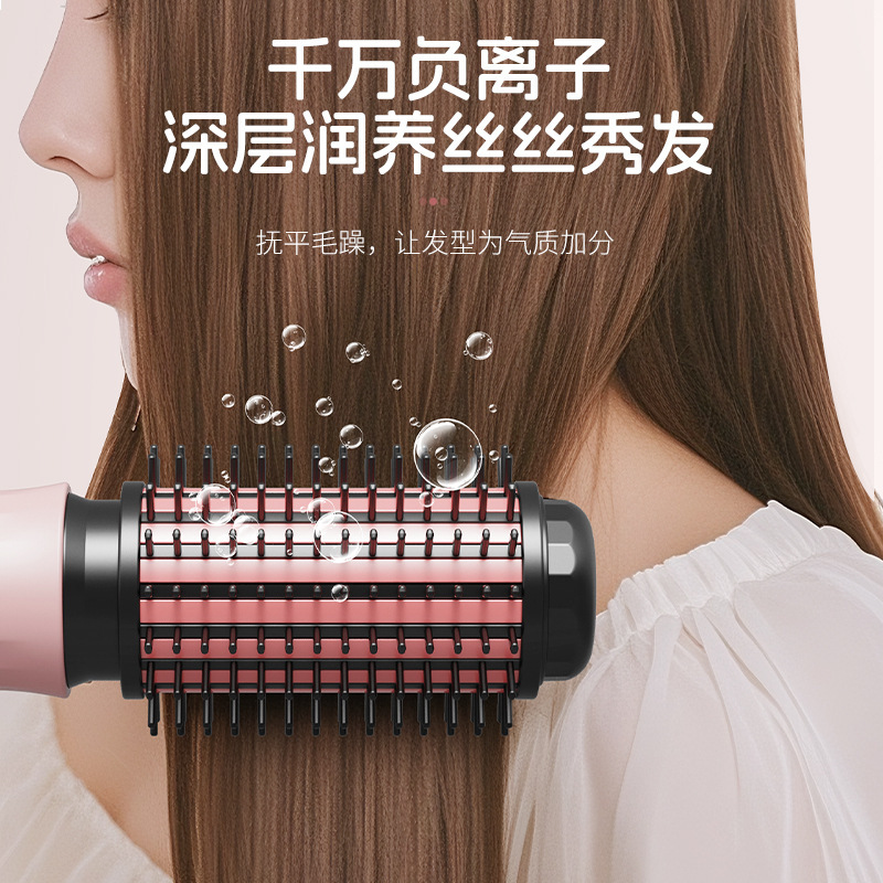 跨境手动加热卷发棒直发梳不伤发便携直板夹卷直卷两用蓬松梳子|undefined