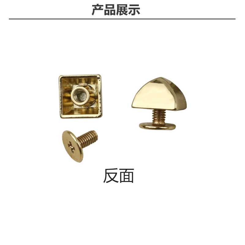 Diámetro exterior 10mm mongol bolsa decorativa hebilla pie clavo inferior tornillo bolsa decorativo clavo arco tornillo image 4