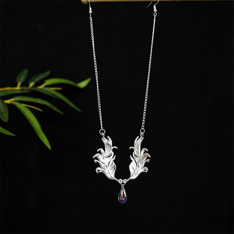 Silver Fairy Forehead Chain, Eyebrow Chain, Feather Wings Hair Accessory, Ancient Style Hanfu Headpiece, Versatile Cool Makeup Accessory