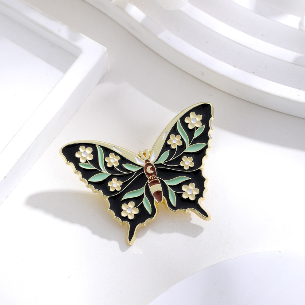 13g Weight Brooches Classification Casual, Party, Street Occasion Zinc alloy Material Butterfly Pattern Unisex Gender Enamel, Plating Design Sweet Style Sweet Pin Butterfly Zinc Alloy Enamel Plating Unisex Brooches 22