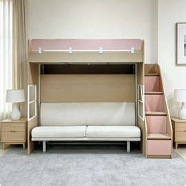 皮艺床;子母床;家具五金