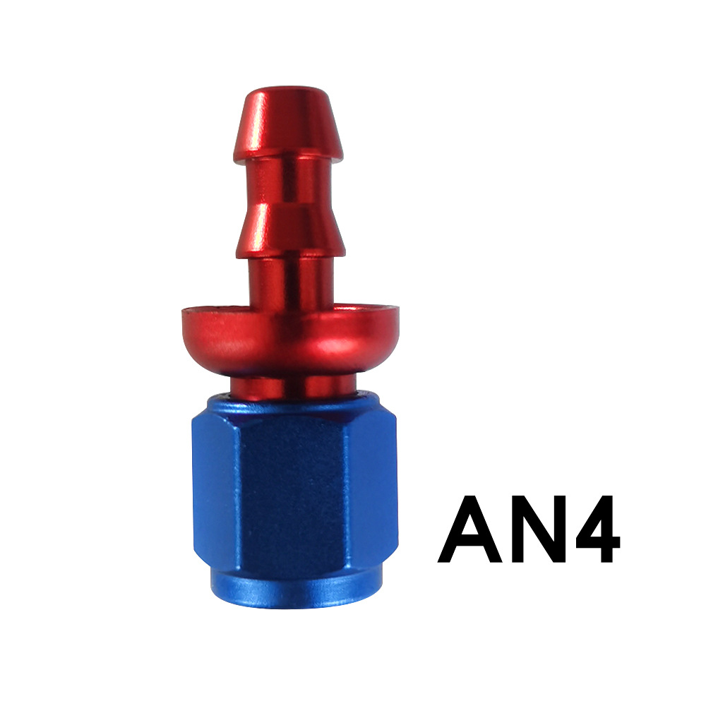 Qìchē Modified Car Parts AN Tower Adapter Oil Cooler Fitting (Digər kuzov və aksesuarlar) - an4-0-red-blue