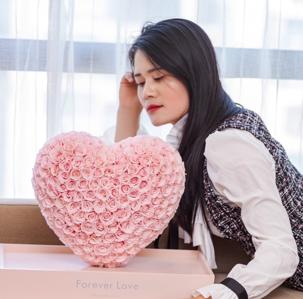 厂家直发七夕节礼物高端礼品求婚表白送女友玫瑰花永生花怦然心动