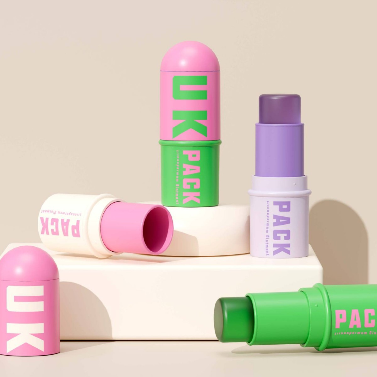 新款紫草膏包装-5g   唇膏棒5g