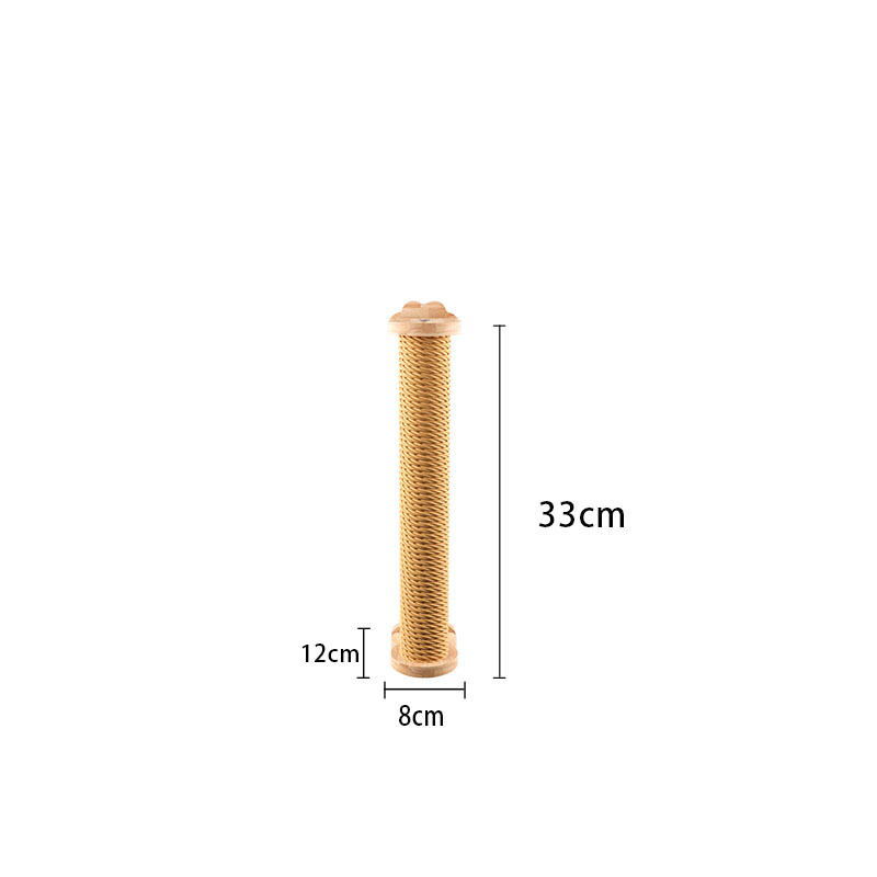 Tablero de agarre para gatos al por mayor, cuerda de sisal, jaula para gatos, poste de agarre para gatos colgante, madera maciza, resistente al desgaste, sin caspa, tablero de agarre para gatos vertical