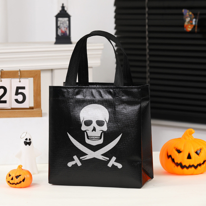 Cartoon Halloween película no tejida bolsa de regalo de compras bolsa de embalaje de gran capacidad bolsa portátil