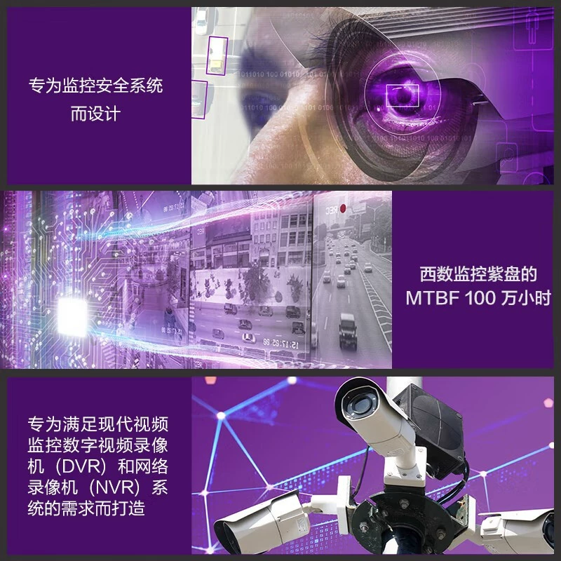 Оригинальный (WD) Purple диск мониторинга жёсткий диск камера видеозапись DVR/NVR настольный компьютер