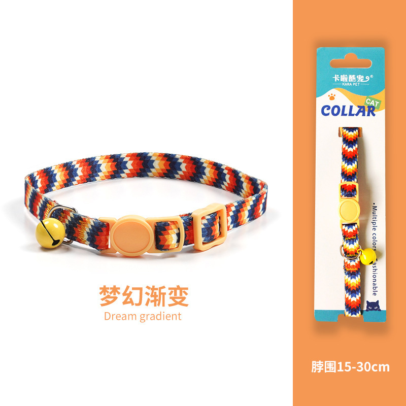 Collar de gato, collar de cuello, collar de perro, campana de gato, collar tejido, etiqueta de gato, decoración de joyería, mascota de perro pequeño