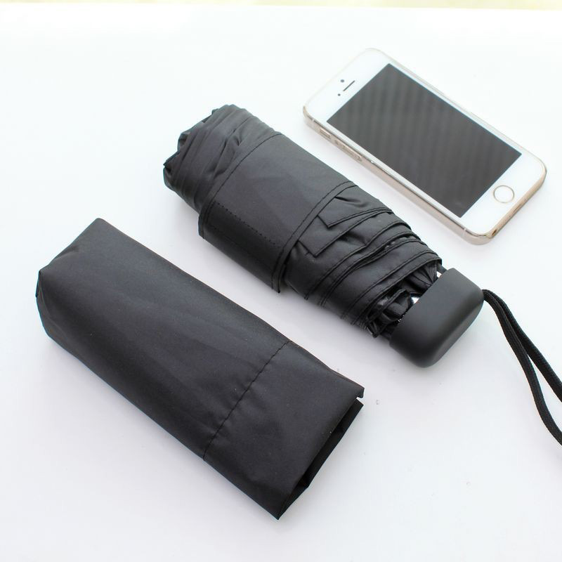 50% de descuento mini paraguas de sol pequeño paraguas de sol protección solar protección UV paraguas transfronterizo gran venta al por mayor lluvia y lluvia de doble uso