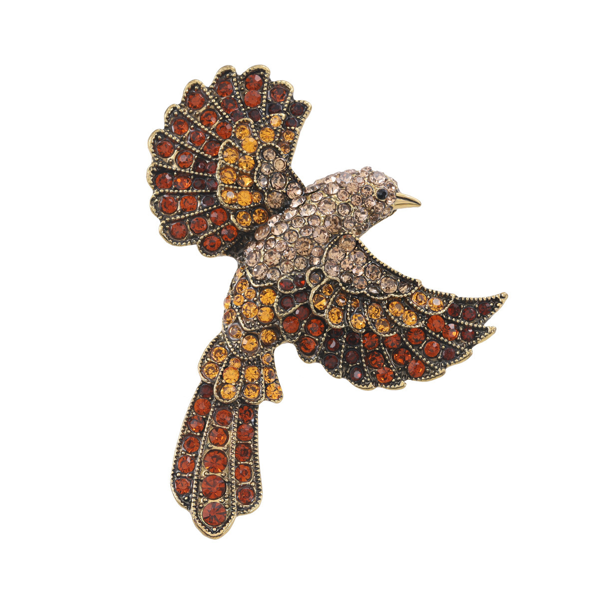 Glam Retro Bird Alloy Unisex Brooches display picture 4