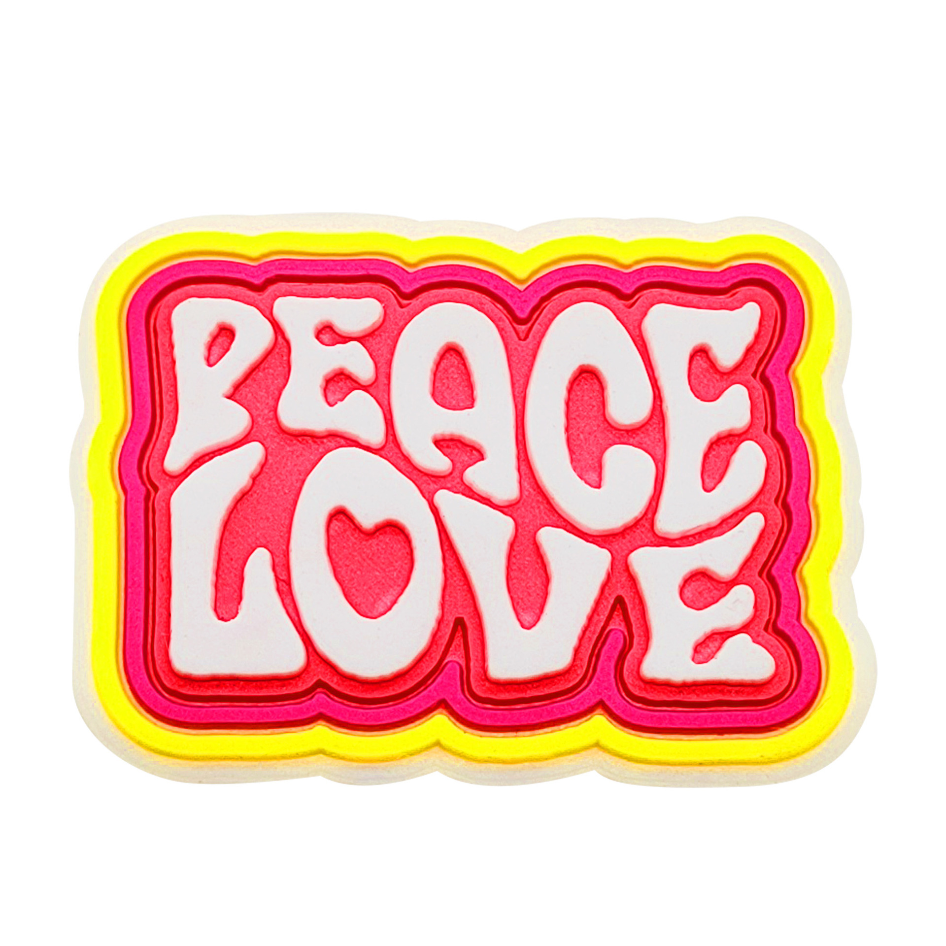 Amor y paz Rosa chica cueva zapatos flor extraíble jardín zapato hebilla DIY zapatos accesorios decoración del partido