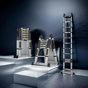 Extra Thick Stainless Steel Multifunctional Telescopic Ladder, Adjustable Straight Ladder, Folding Herringbone Ladder, Bamboo Joint Ladder, Thickened Foldable Ladder