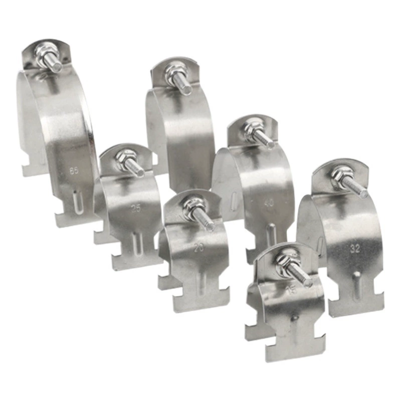 304 трубный зажим из нержавеющей стали P-образная сталь C-образная сталь Haffen канавка зажим для трубы антисейсмический зажим для трубы p-типа карта