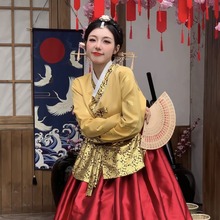 韩服延吉服日常演出服装朝鲜族服女改良表演出网红旅拍服饰超仙