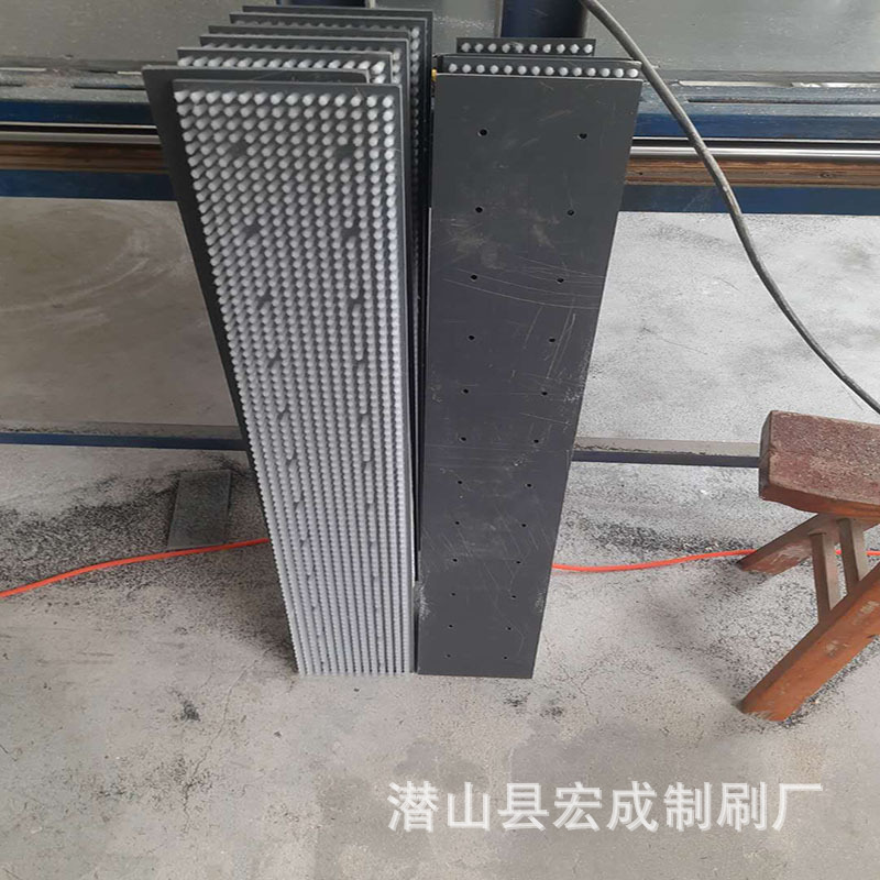 印刷机晒板机毛刷、软刷洗版毛刷 工业黑色铝合金板刷 环氧板刷