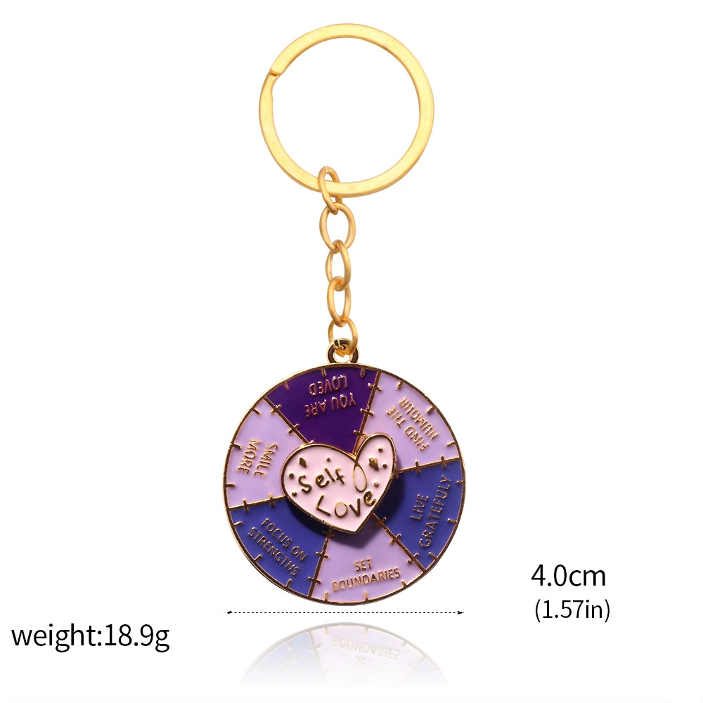 Rainbow emotional adjustable keychain, badge, brooch