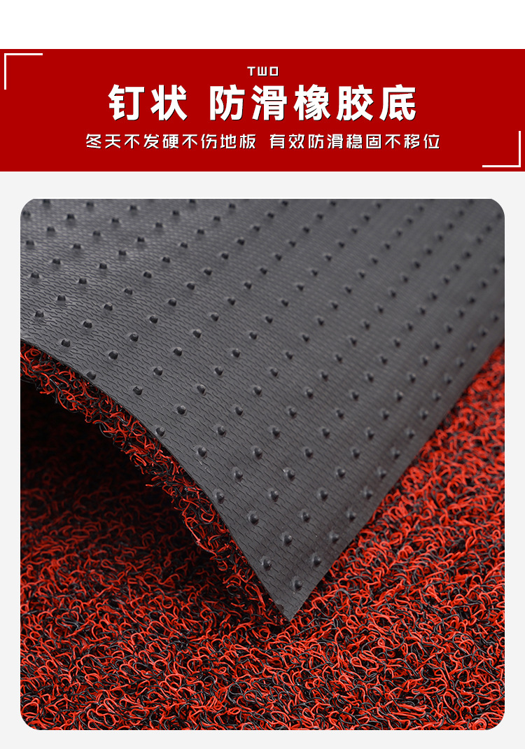 Non-Slip Car Mats, Entrance Door Mats, Bathroom Waterproof Mats, Pvc Thickened Silk Loop Commercial Carpets