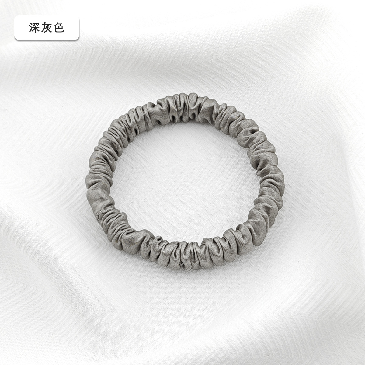 19 mm mm 1 cm anillo de cabello de seda 100% anillo de cabello de seda pequeño tocado de cabello de cuerda de seda de alta calidad anillo de cabello de intestino delgado