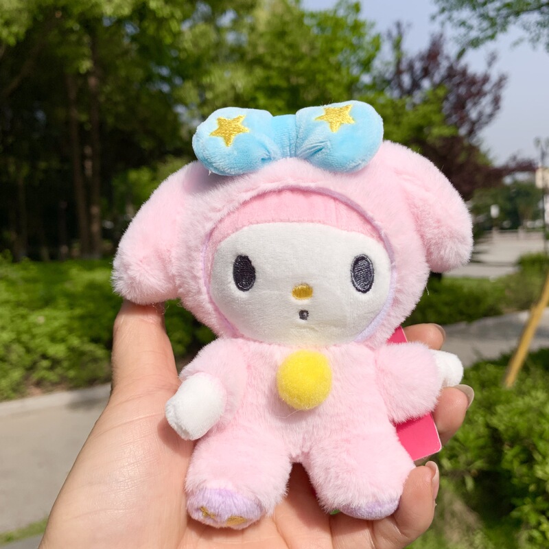 Cyber Celebrity Sanrio Plush Toy Keychain Cute Coulomi Doll Cute Grasping Doll Hanging Ornaments Batch