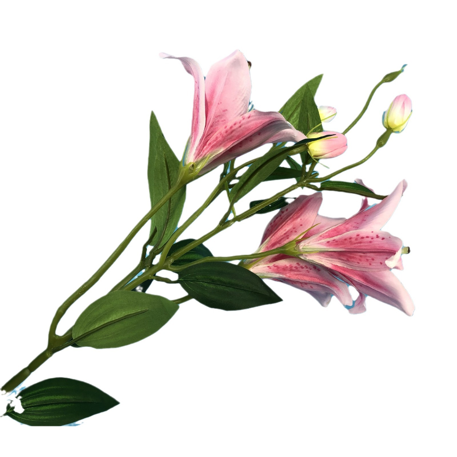 Los fabricantes suministran flor artificial perfume lirio 6-cabeza única planta de lirio artificial boda flor decorativa