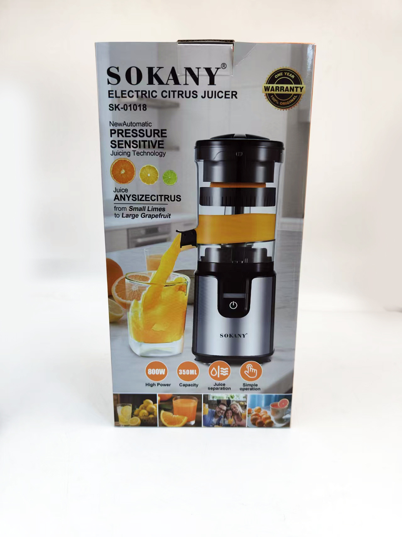 Multifunctional Electric Citrus Juicer, 350ML Household Orange & Lemon Squeezer_voghion.com