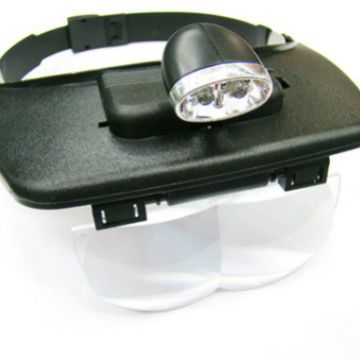 放大镜头盔放大镜带LED头盔放大镜81001-A