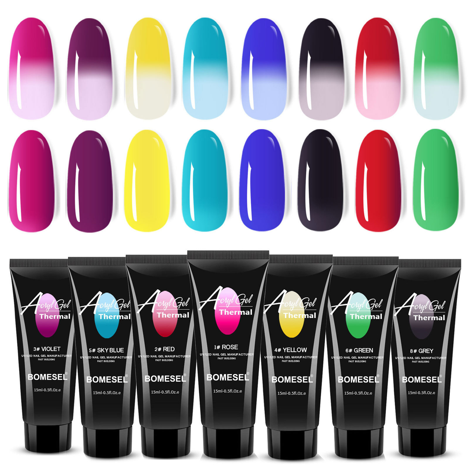 Explosión transfronteriza 15ML manicuría temperatura cristal extensión pegamento de uñas extensión rápida pegamento de cristal sólido sin papel