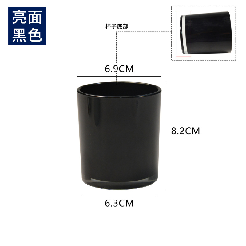 新商品の七色の電気めっきのアロマキャンドルの杯欧米の寝室の置物のまぶしいグラスの燭台の空の缶のガラスの容器|undefined