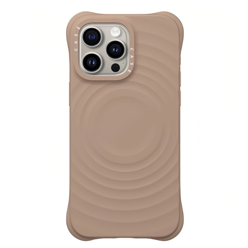 CASE新款柔雾紫刘宇宁纯色波漾MagSafe手机壳适用苹果iPhone16/15|undefined