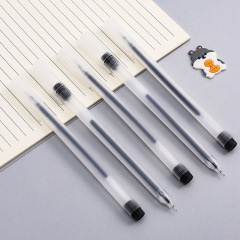 Minimalist MUJI-style frosted neutral pen, creative student exam black carbon pen, study office signature pen, gel pen