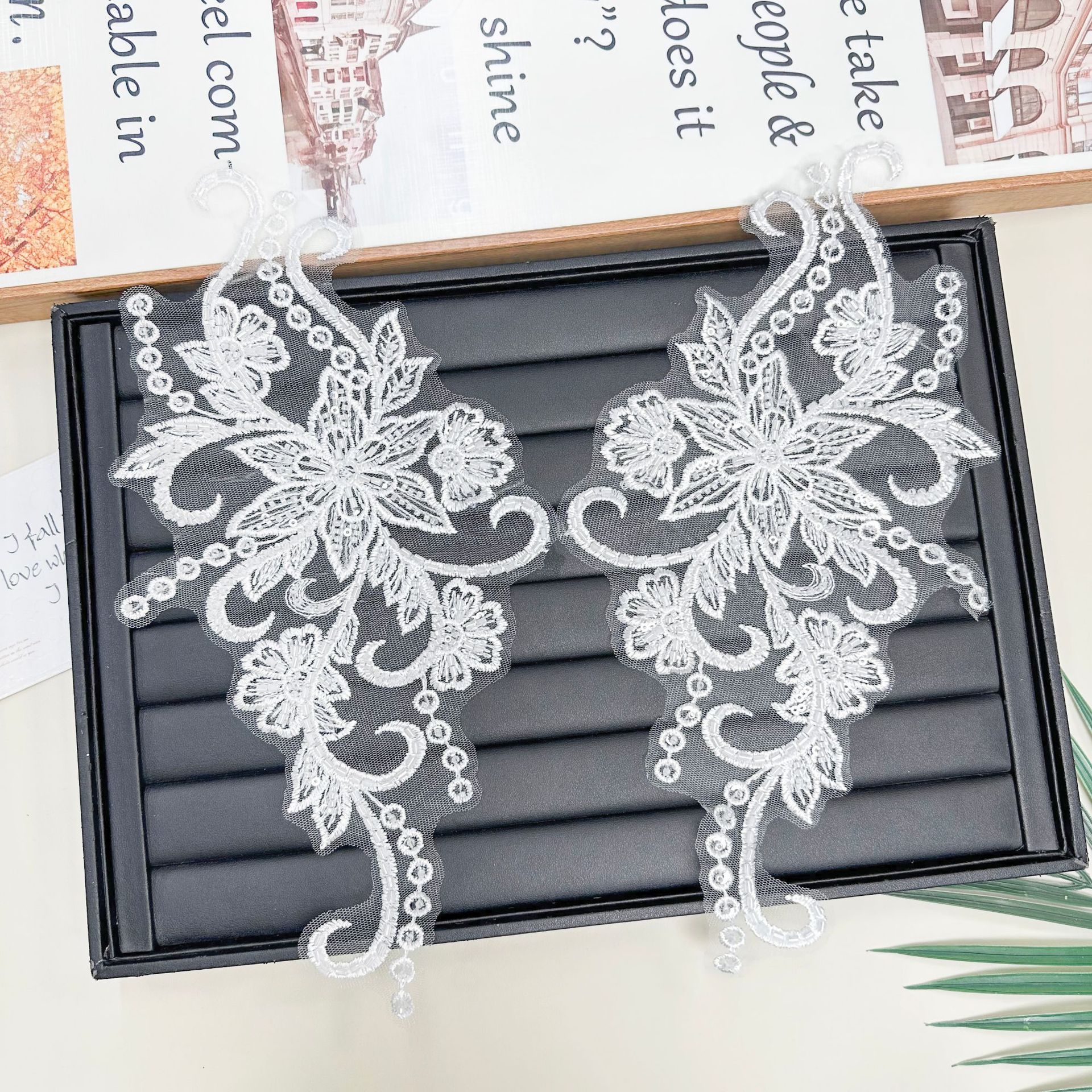 Coser bordado adhesivo de parche multicolor opcional ropa agujero reparación decoración adhesivo de malla de chiffón chaqueta