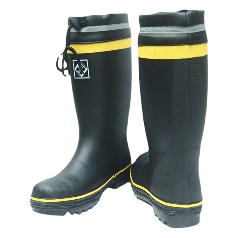 Anti-Smashing anti-piercing industrial y la minería de goma de alta superior Botas de lluvia puntera de acero de los hombres Protección Laboral trabajo Botas de lluvia Zapatos de Goma zapatos de agua chanclos