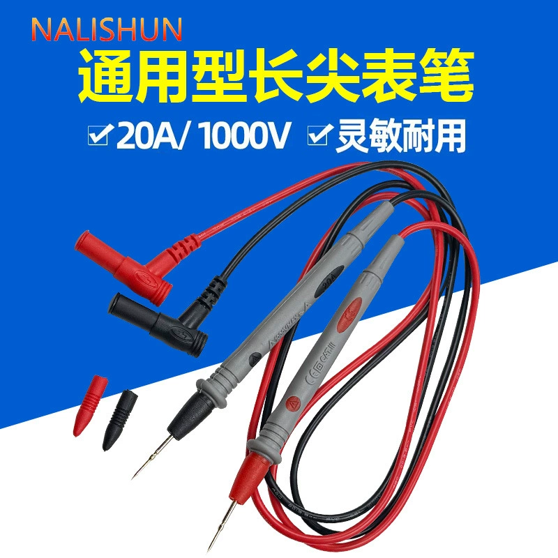 Провод мультиметра с очень острым стальным иглой, удлиненная универсальная проволока с тонким кончиком, силиконовые аксессуары для мультиметровых щупов с защитой от замерзания.